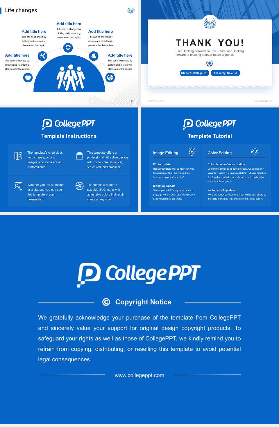 Coventry University National Scholarship Defense PPT Template4:3 ratio PPT effect preview image4