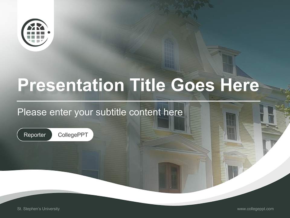 St. Stephen’s University Lecture Sharing and Networking Event PPT Template4:3 ratio PPT effect preview image4