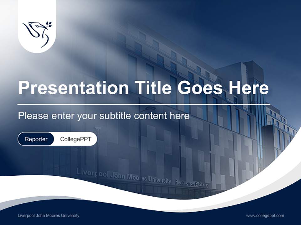 Liverpool John Moores University Lecture Sharing and Networking Event PPT Template4:3 ratio PPT effect preview image4