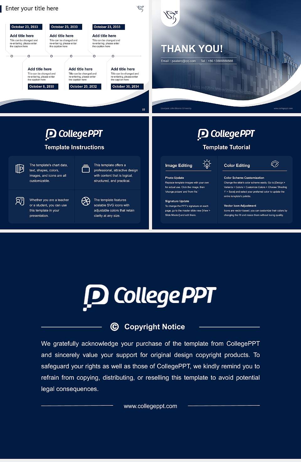 Liverpool John Moores University Lecture Sharing and Networking Event PPT Template4:3 ratio PPT effect preview image4