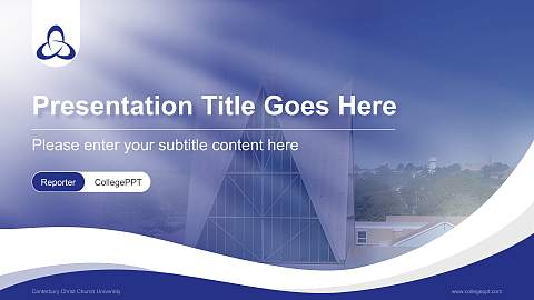 Canterbury Christ Church University Lecture Sharing and Networking Event PPT Template