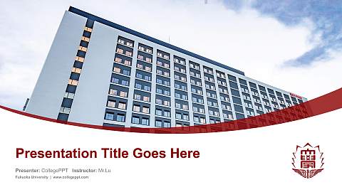 Fukuoka University Course/Courseware Creation PPT Template