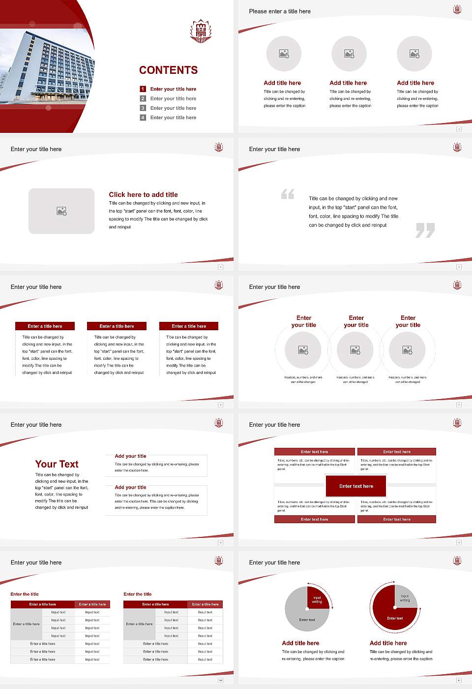 Fukuoka University Course/Courseware Creation PPT Template16:9 ratio PPT effect preview image2