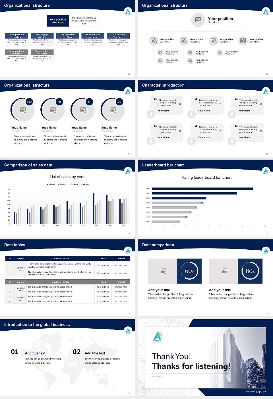 Arden University Academic Presentation/Research Findings Report PPT Template16:9 ratio PPT effect preview image4