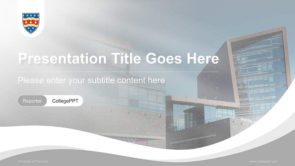University of Plymouth Lecture Sharing and Networking Event PPT Template16:9 ratio PPT effect preview image