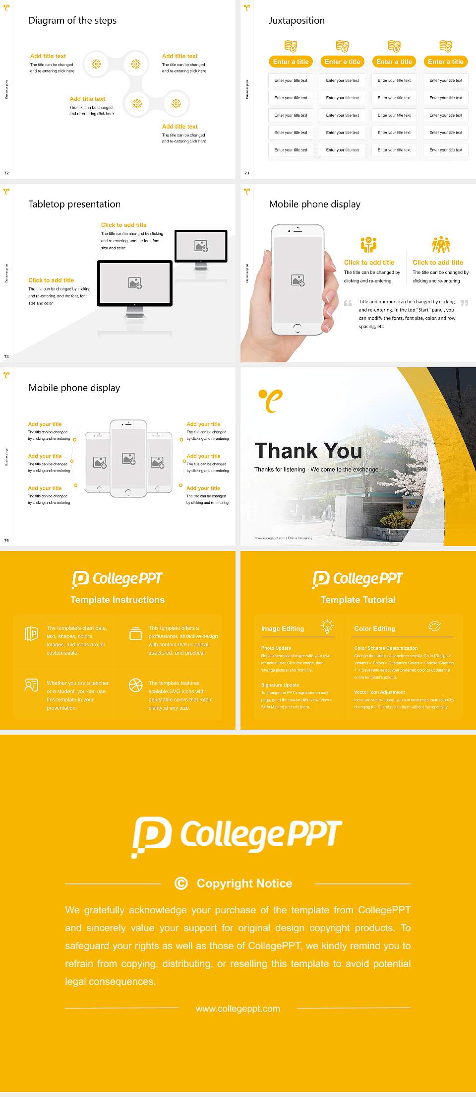 Ehime University Competition/Entrepreneurship Contest PPT Template4:3 ratio PPT effect preview image9