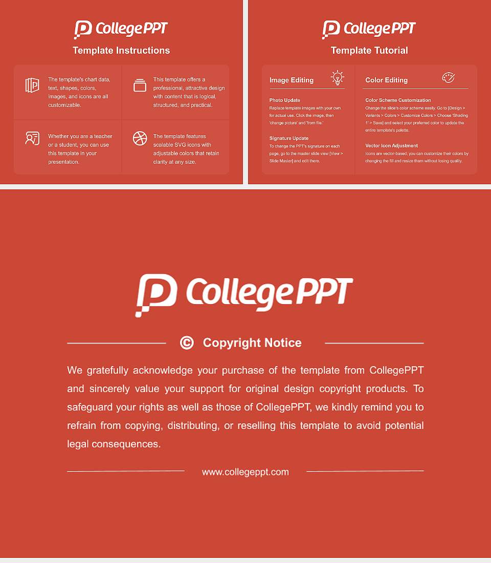 Asahikawa University Course/Courseware Creation PPT Template4:3 ratio PPT effect preview image5
