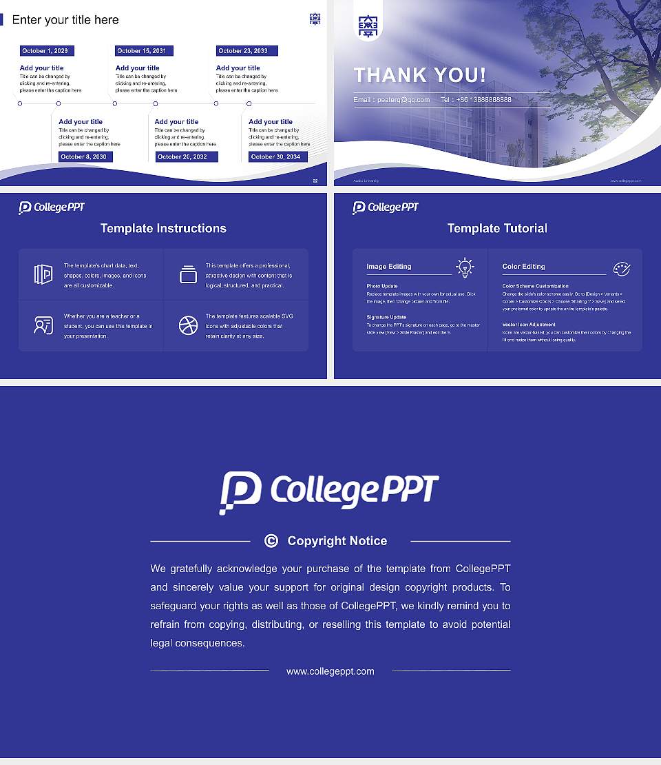 Azabu University Lecture Sharing and Networking Event PPT Template16:9 ratio PPT effect preview image4