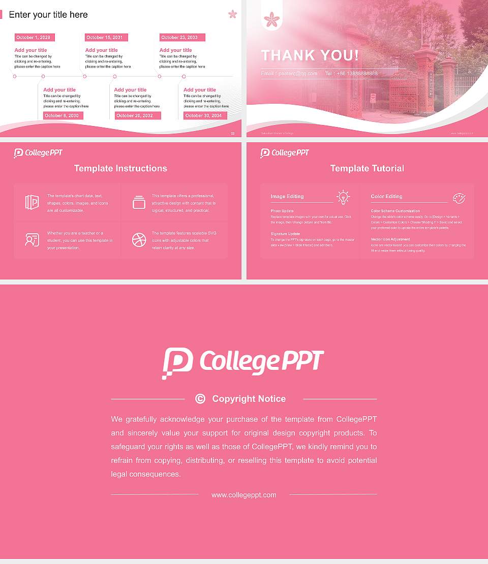 Gakushuin Women’s College Lecture Sharing and Networking Event PPT Template16:9 ratio PPT effect preview image4