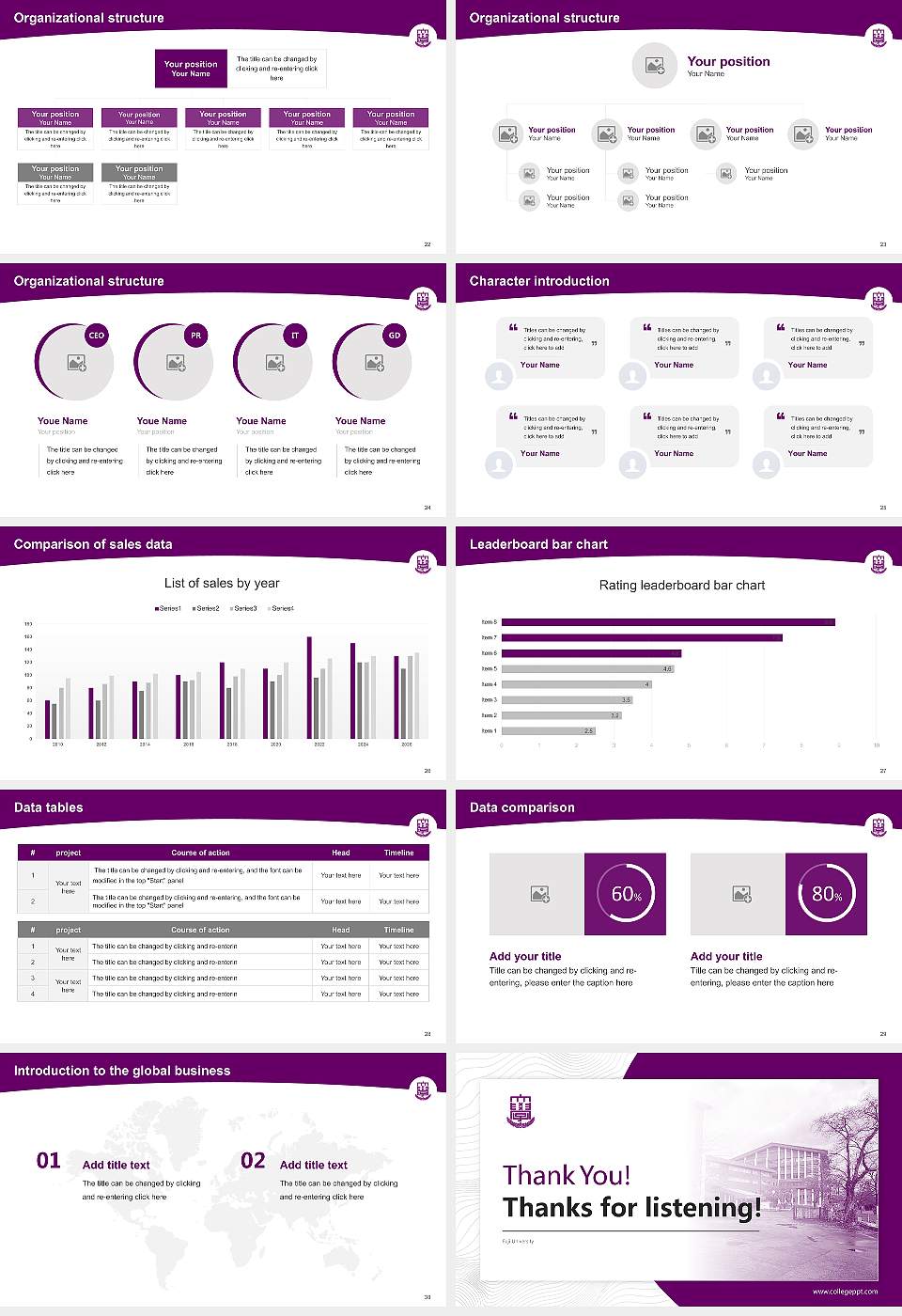 Fuji University Academic Presentation/Research Findings Report PPT Template16:9 ratio PPT effect preview image4