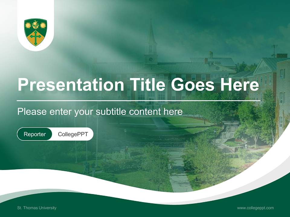 St. Thomas University Lecture Sharing and Networking Event PPT Template4:3 ratio PPT effect preview image4