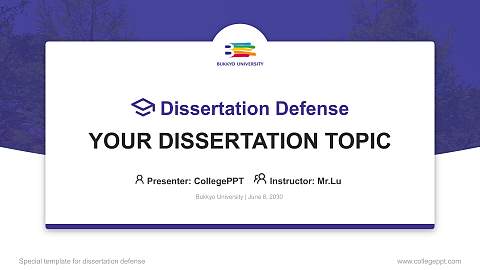 Bukkyo University Graduation Thesis Defense PPT Template