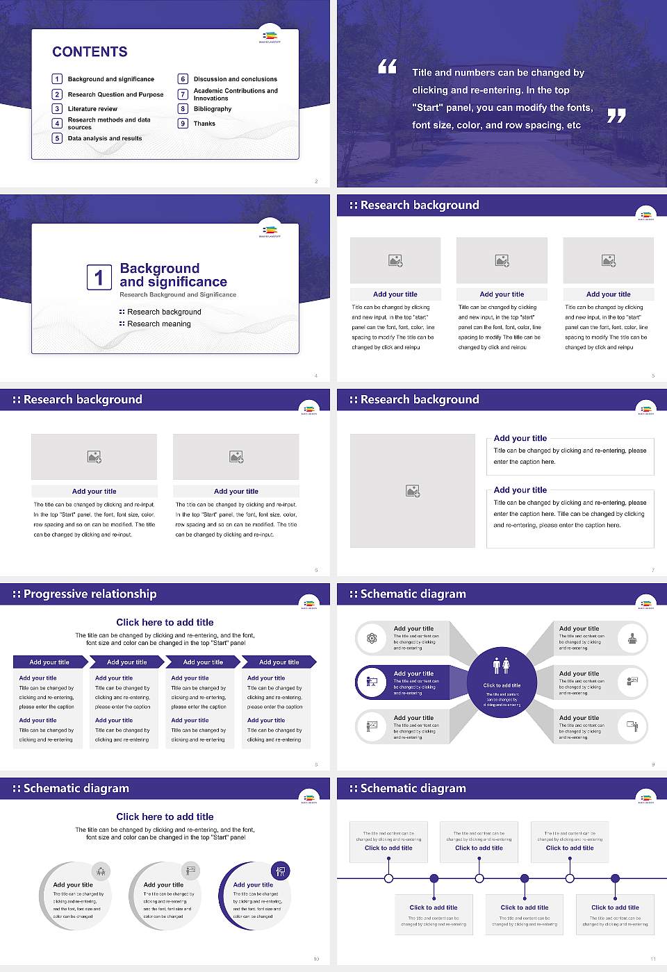 Bukkyo University Graduation Thesis Defense PPT Template16:9 ratio PPT effect preview image2