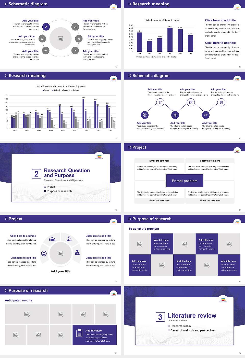 Bukkyo University Graduation Thesis Defense PPT Template16:9 ratio PPT effect preview image3