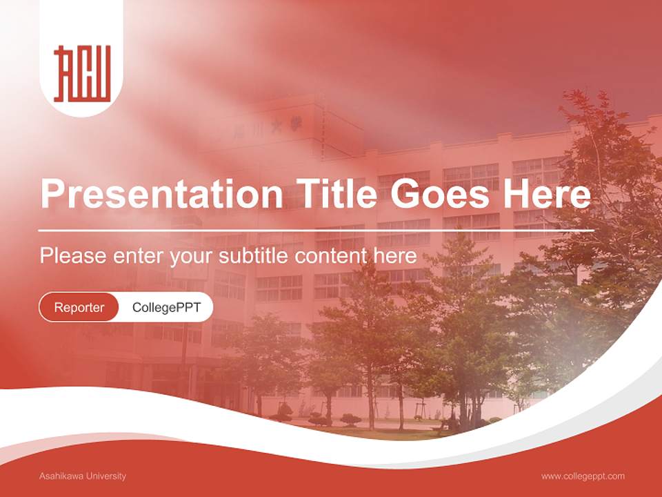 Asahikawa University Lecture Sharing and Networking Event PPT Template4:3 ratio PPT effect preview image4