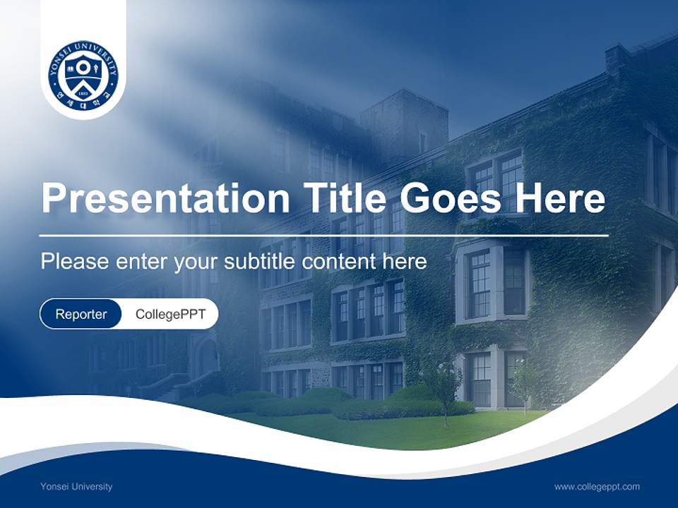 Yonsei University Lecture Sharing and Networking Event PPT Template4:3 ratio PPT effect preview image4