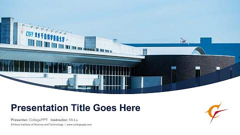 Chitose Institute of Science and Technology Course/Courseware Creation PPT Template