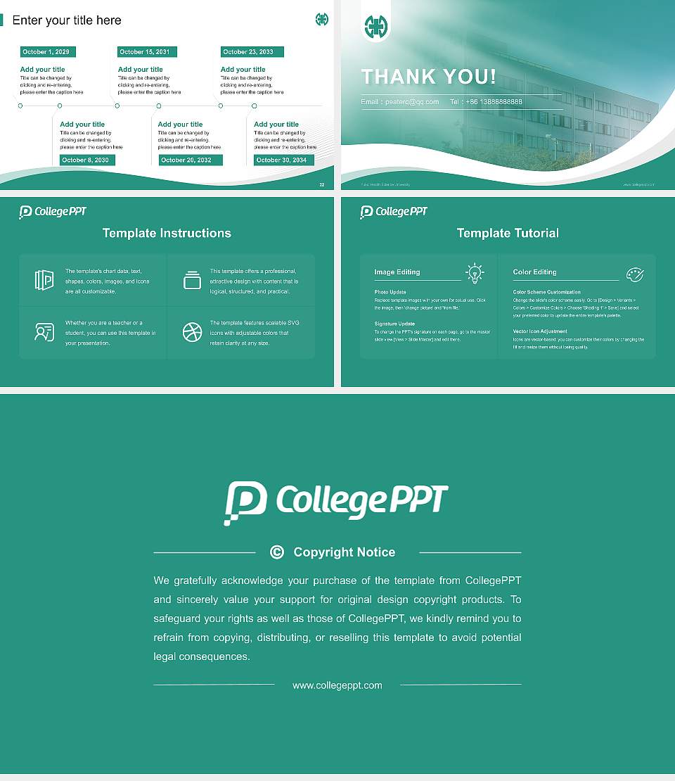 Fukui Health Science University Lecture Sharing and Networking Event PPT Template16:9 ratio PPT effect preview image4