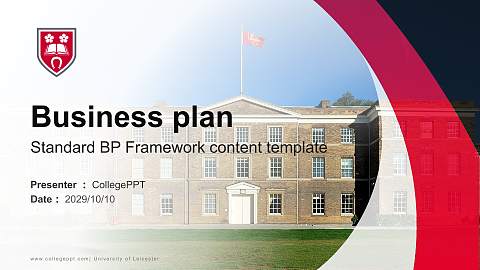 University of Leicester Competition/Entrepreneurship Contest PPT Template