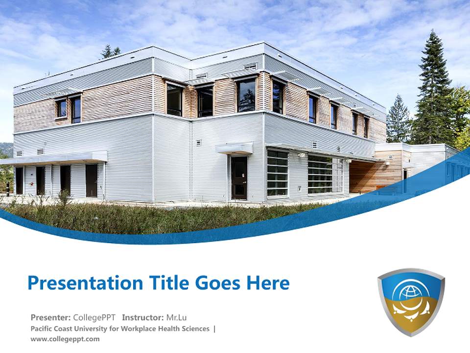 Pacific Coast University for Workplace Health Sciences Course/Courseware Creation PPT Template4:3 ratio PPT effect preview image5