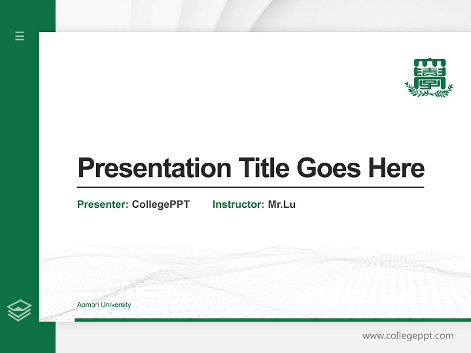 Aomori University Thesis Proposal/Graduation Defense PPT Template4:3 ratio PPT effect preview image5