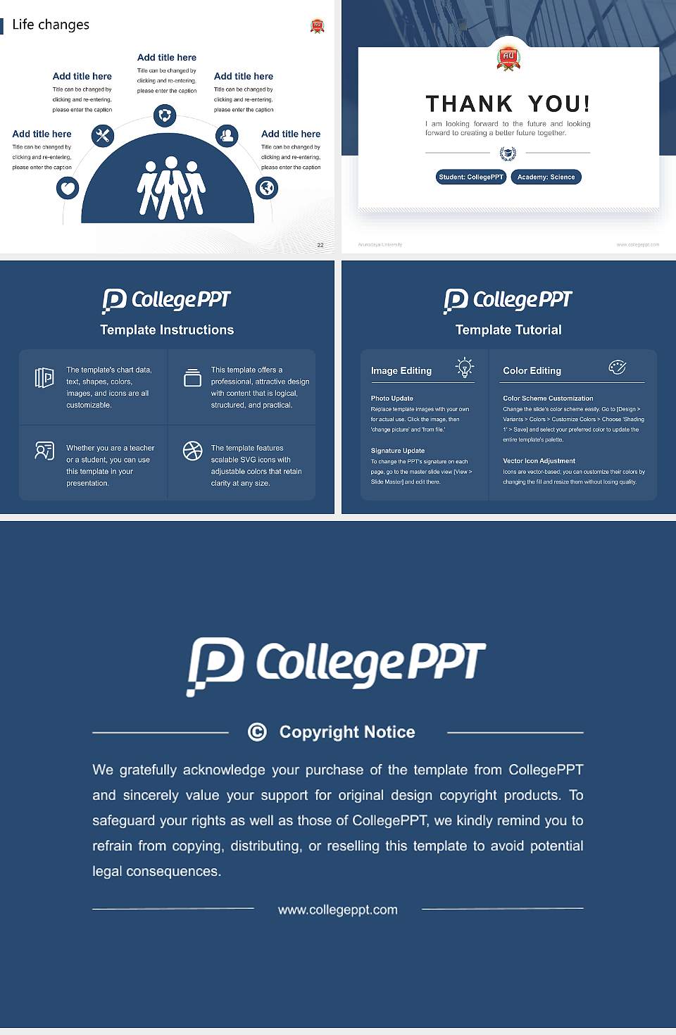 Arunodaya University National Scholarship Defense PPT Template4:3 ratio PPT effect preview image4
