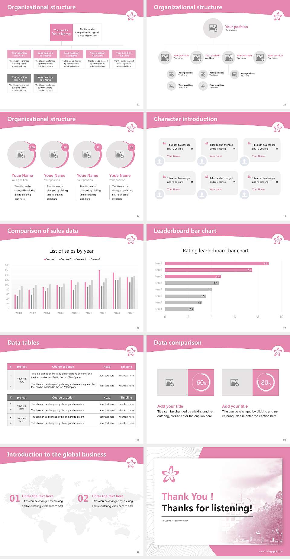 Fukuyama Heisei University Academic Presentation/Research Findings Report PPT Template4:3 ratio PPT effect preview image4
