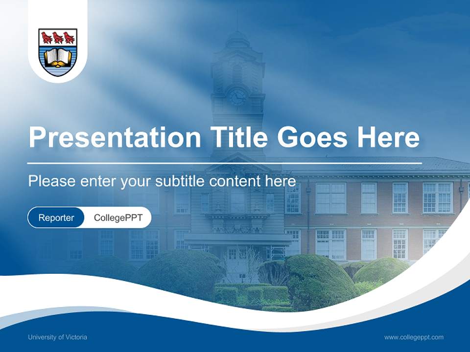 University of Victoria Lecture Sharing and Networking Event PPT Template4:3 ratio PPT effect preview image4