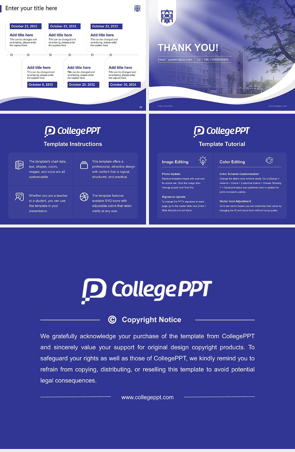 Azabu University Lecture Sharing and Networking Event PPT Template4:3 ratio PPT effect preview image4