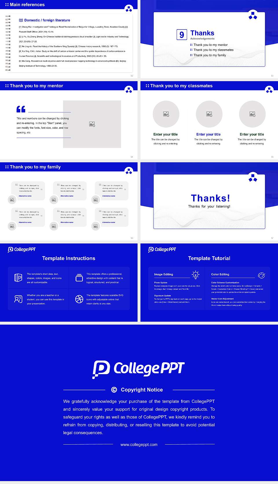 Butsuryo College of Osaka Graduation Thesis Defense PPT Template16:9 ratio PPT effect preview image7