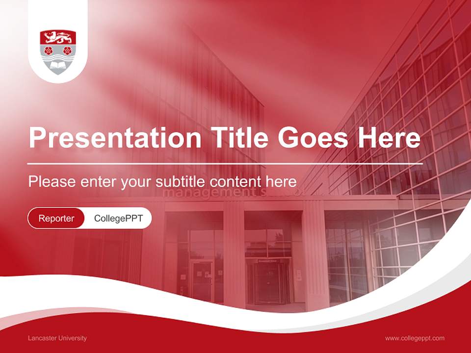 Lancaster University Lecture Sharing and Networking Event PPT Template4:3 ratio PPT effect preview image4