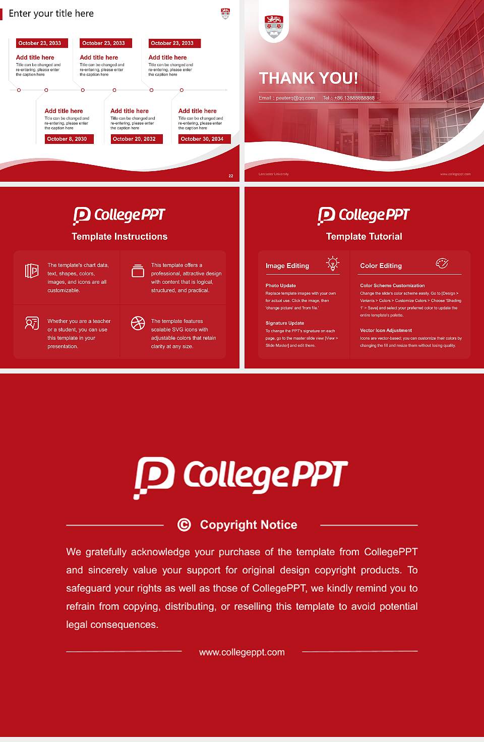 Lancaster University Lecture Sharing and Networking Event PPT Template4:3 ratio PPT effect preview image4
