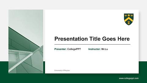 University of Regina General Purpose PPT Template