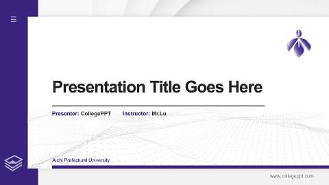 Aichi Prefectural University Thesis Proposal/Graduation Defense PPT Template