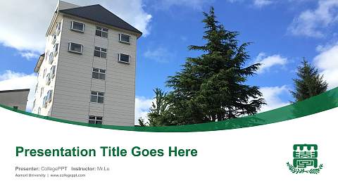 Aomori University Course/Courseware Creation PPT Template