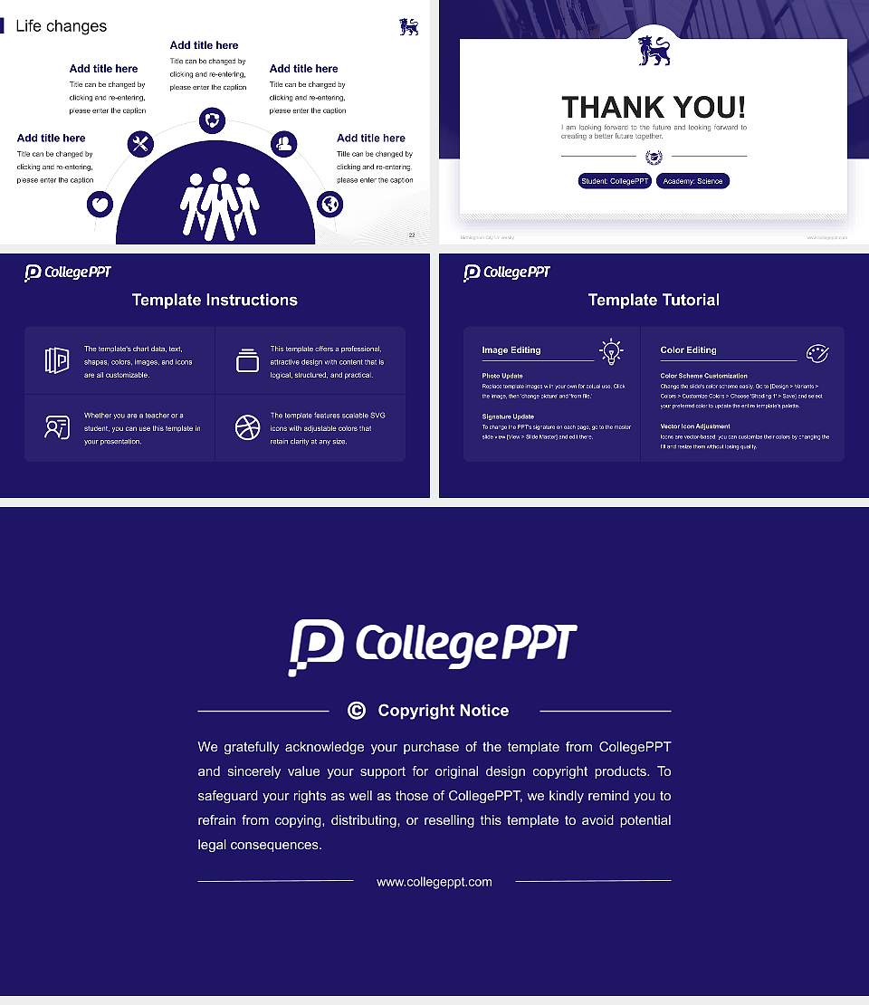 Birmingham City University National Scholarship Defense PPT Template16:9 ratio PPT effect preview image4