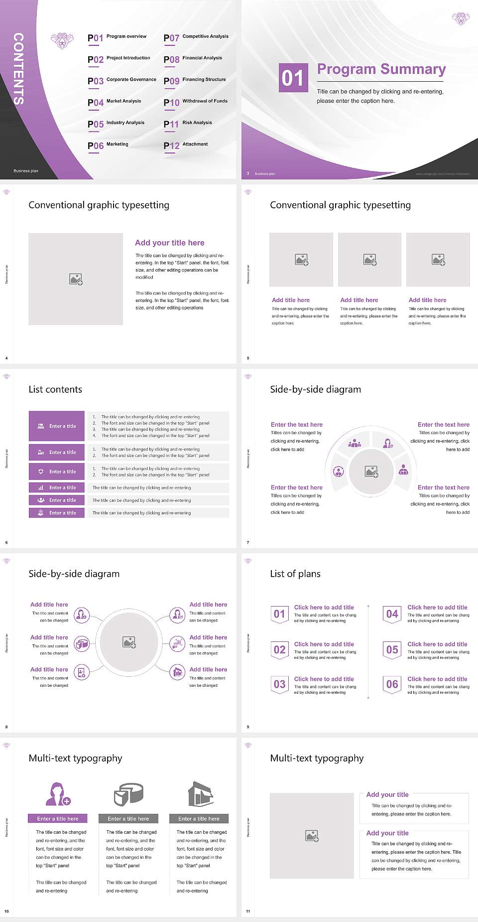 Bunka Gakuen University Competition/Entrepreneurship Contest PPT Template4:3 ratio PPT effect preview image2