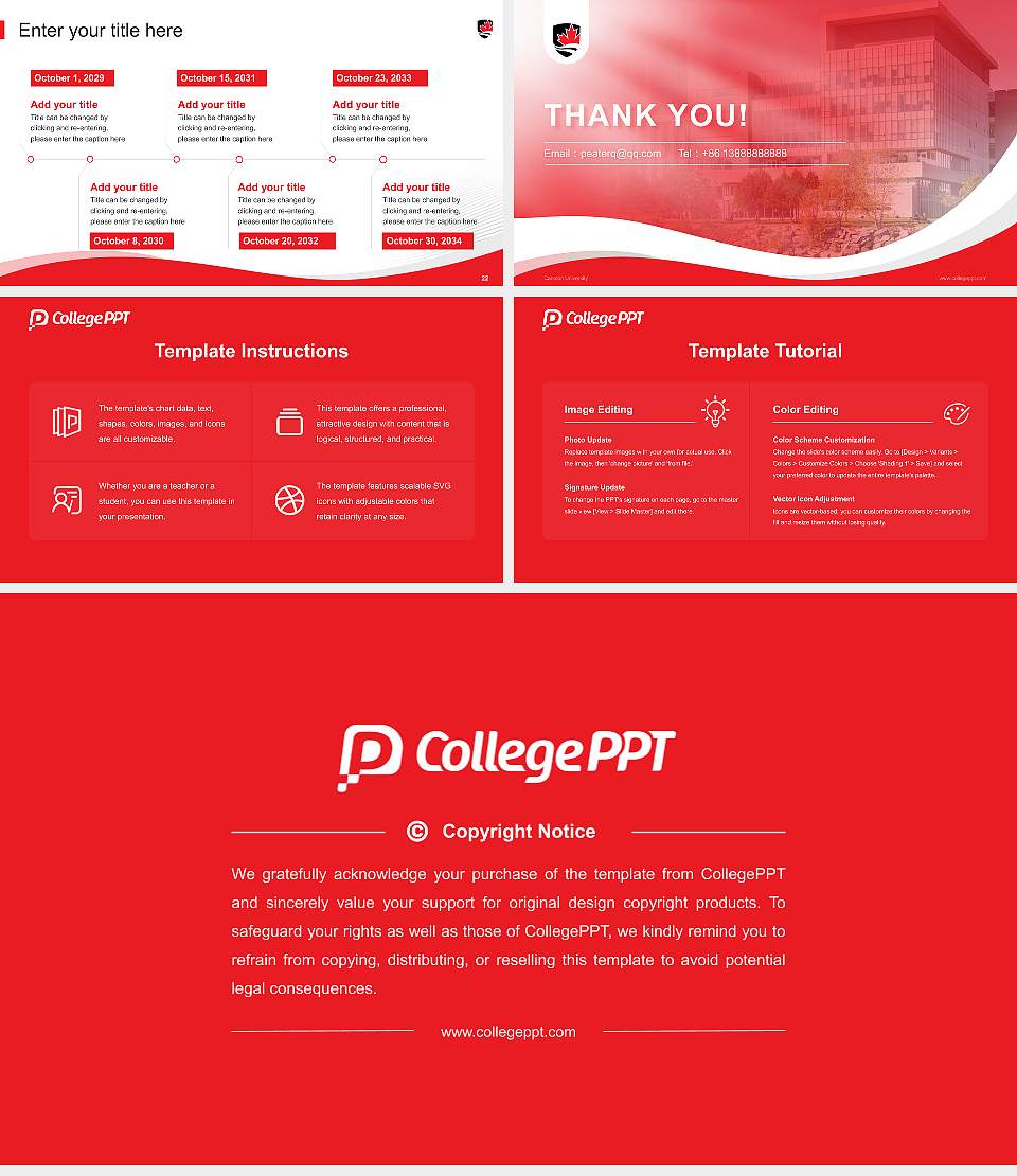 Carleton University Lecture Sharing and Networking Event PPT Template16:9 ratio PPT effect preview image4