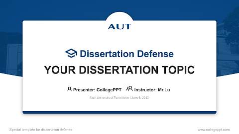 Aichi University of Technology Graduation Thesis Defense PPT Template