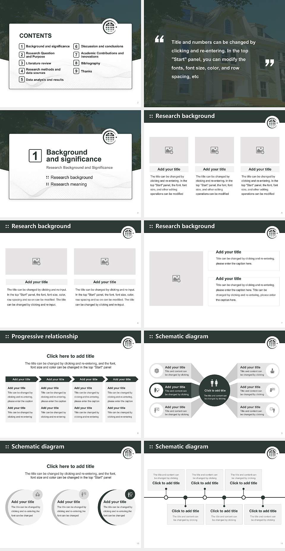 St. Stephen’s University Graduation Thesis Defense PPT Template4:3 ratio PPT effect preview image2