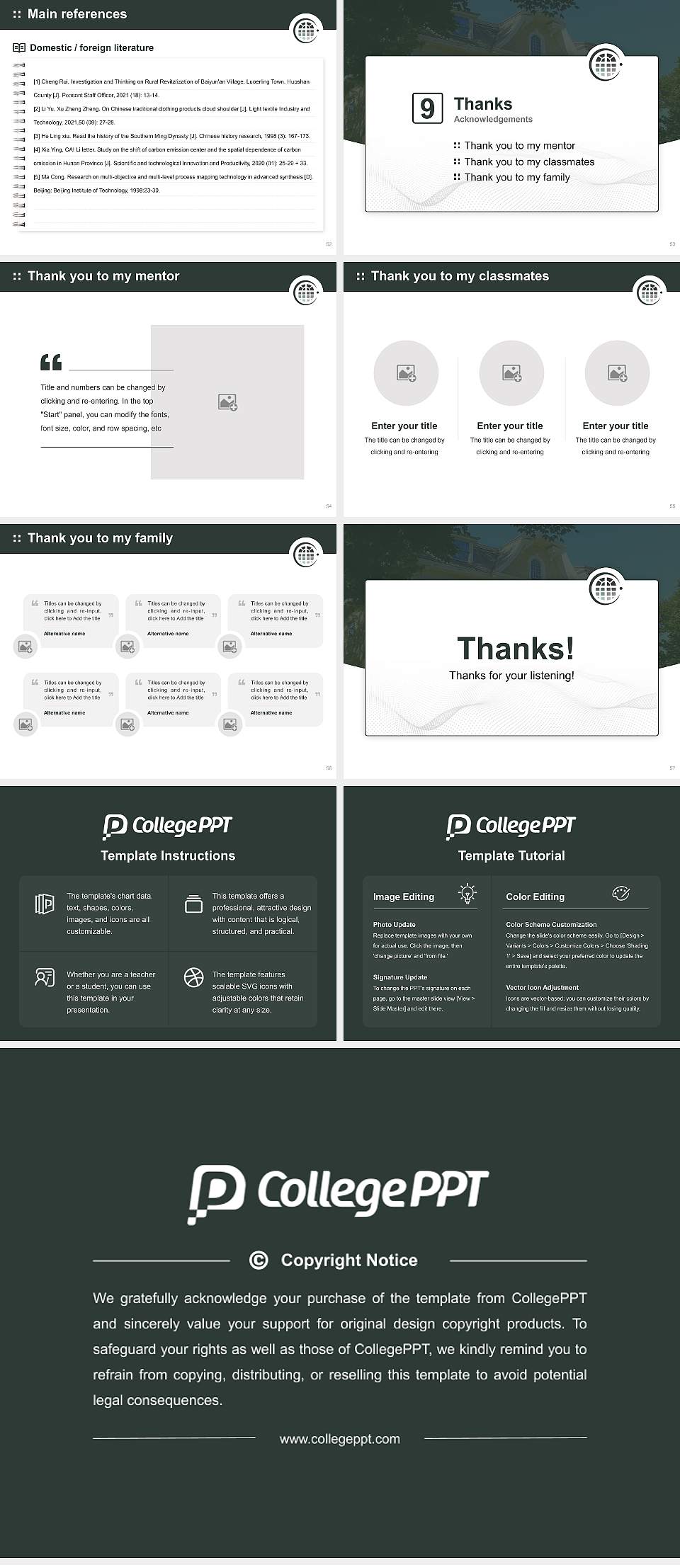 St. Stephen’s University Graduation Thesis Defense PPT Template4:3 ratio PPT effect preview image7