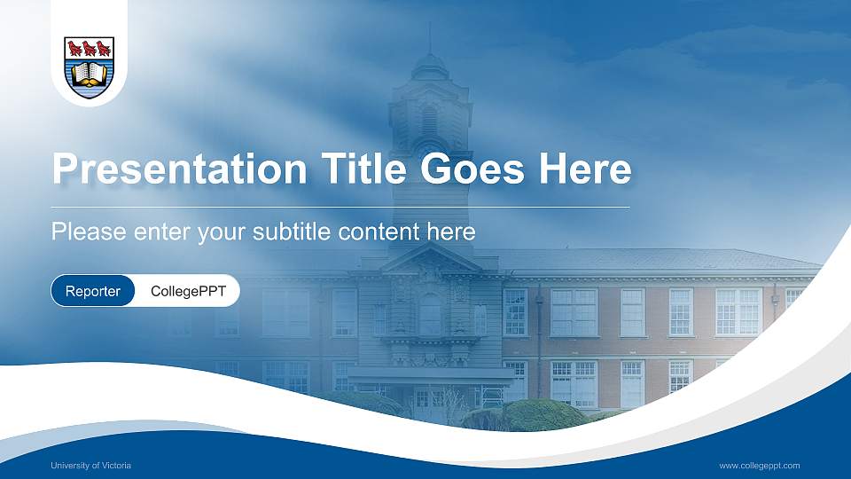 University of Victoria Lecture Sharing and Networking Event PPT Template16:9 ratio PPT effect preview image