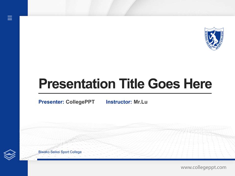 Biwako Seikei Sport College Thesis Proposal/Graduation Defense PPT Template4:3 ratio PPT effect preview image5