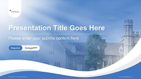 University of Gloucestershire Lecture Sharing and Networking Event PPT Template