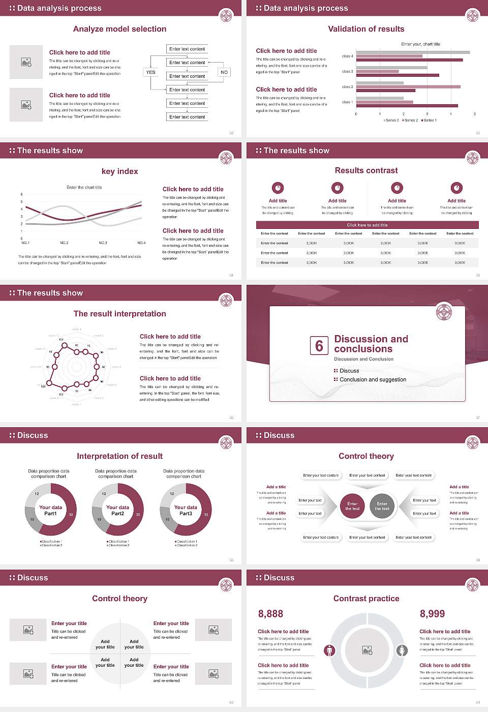 Baiko Gakuin University Graduation Thesis Defense PPT Template16:9 ratio PPT effect preview image5