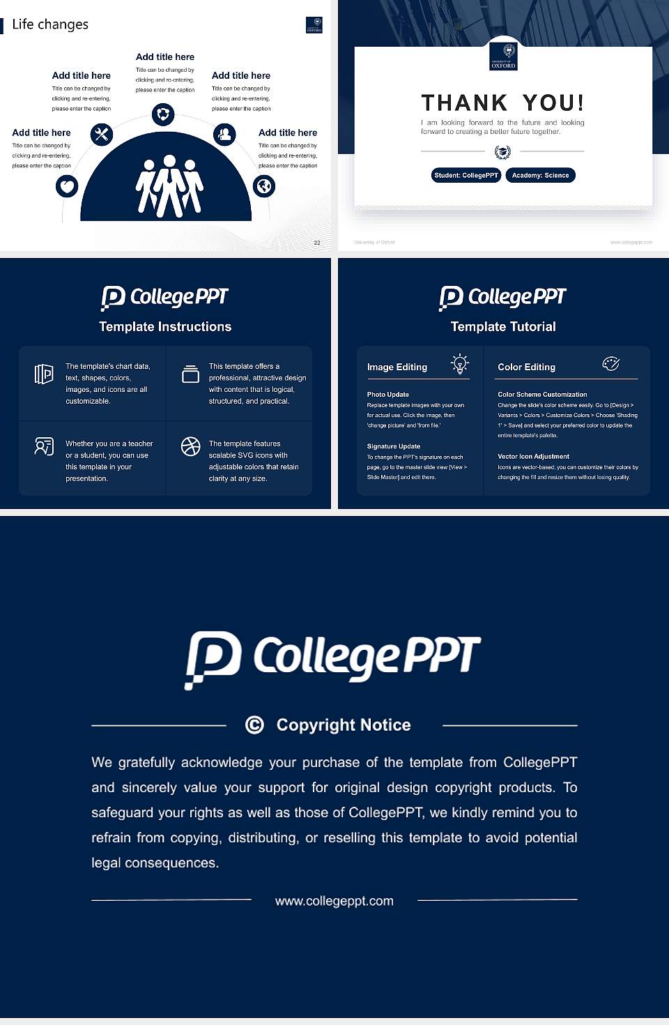 University of Oxford National Scholarship Defense PPT Template4:3 ratio PPT effect preview image4