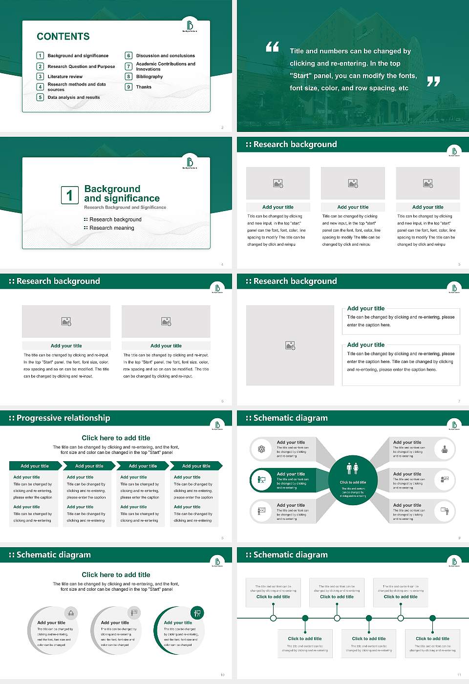 Bunkyo Gakuin University Graduation Thesis Defense PPT Template16:9 ratio PPT effect preview image2