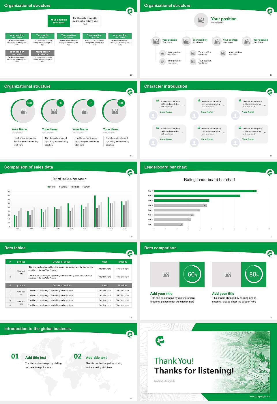 Fukushima Medical University Academic Presentation/Research Findings Report PPT Template16:9 ratio PPT effect preview image4