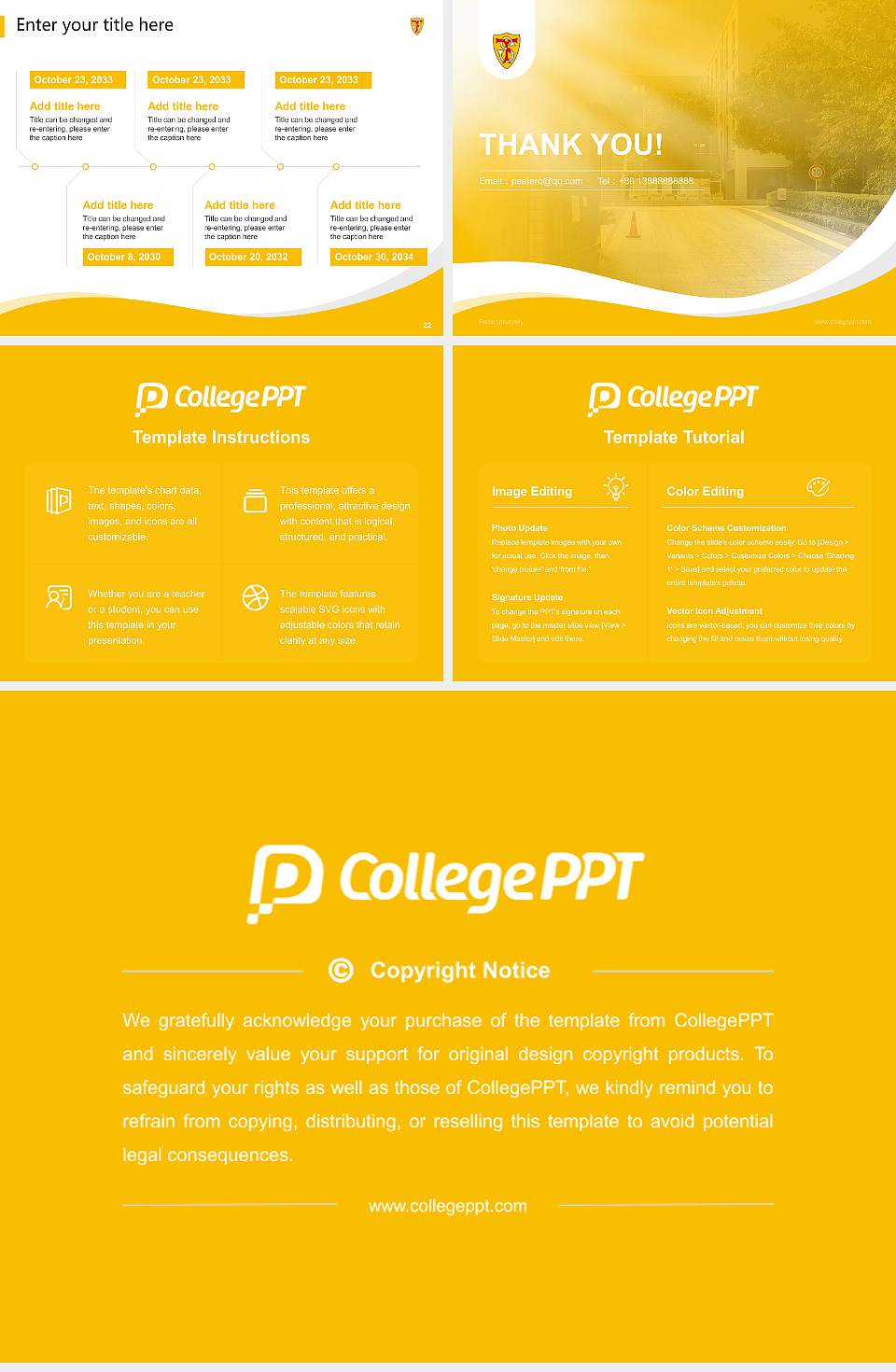 Ferris University Lecture Sharing and Networking Event PPT Template4:3 ratio PPT effect preview image4