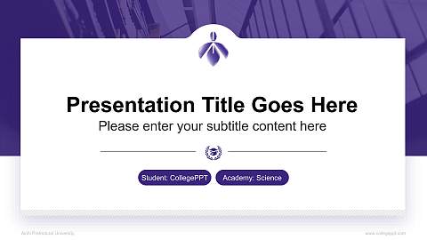 Aichi Prefectural University National Scholarship Defense PPT Template